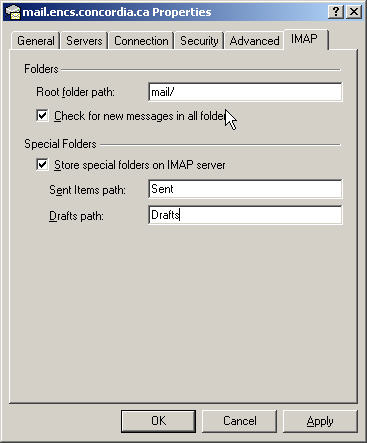 IMAP Window